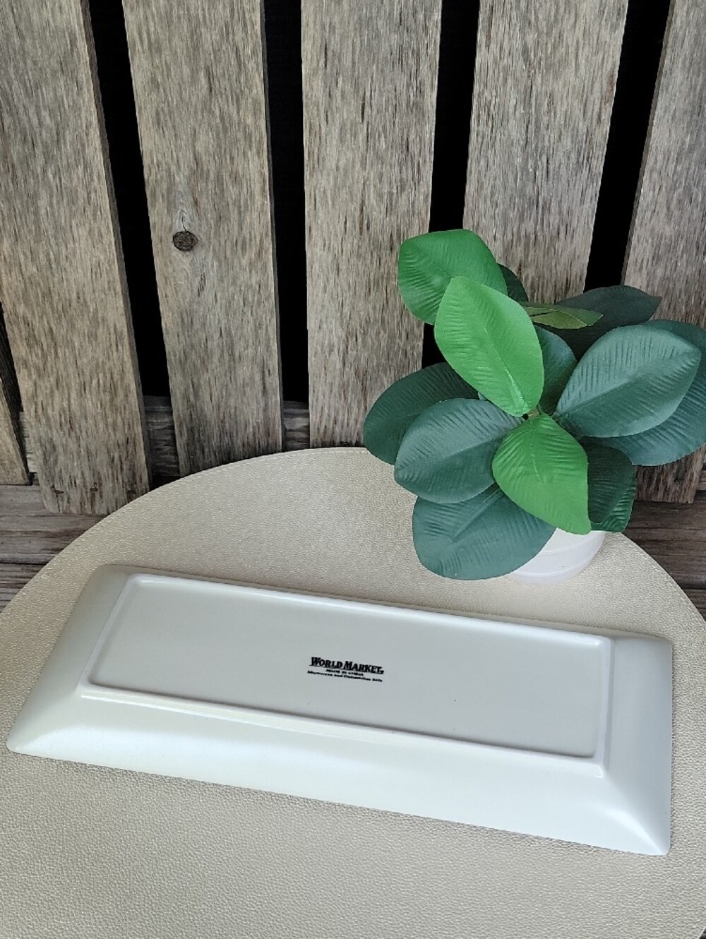 Cost Plus World Market Driftwood Floral Ceramic Sushi Platter - Picture 5 of 6